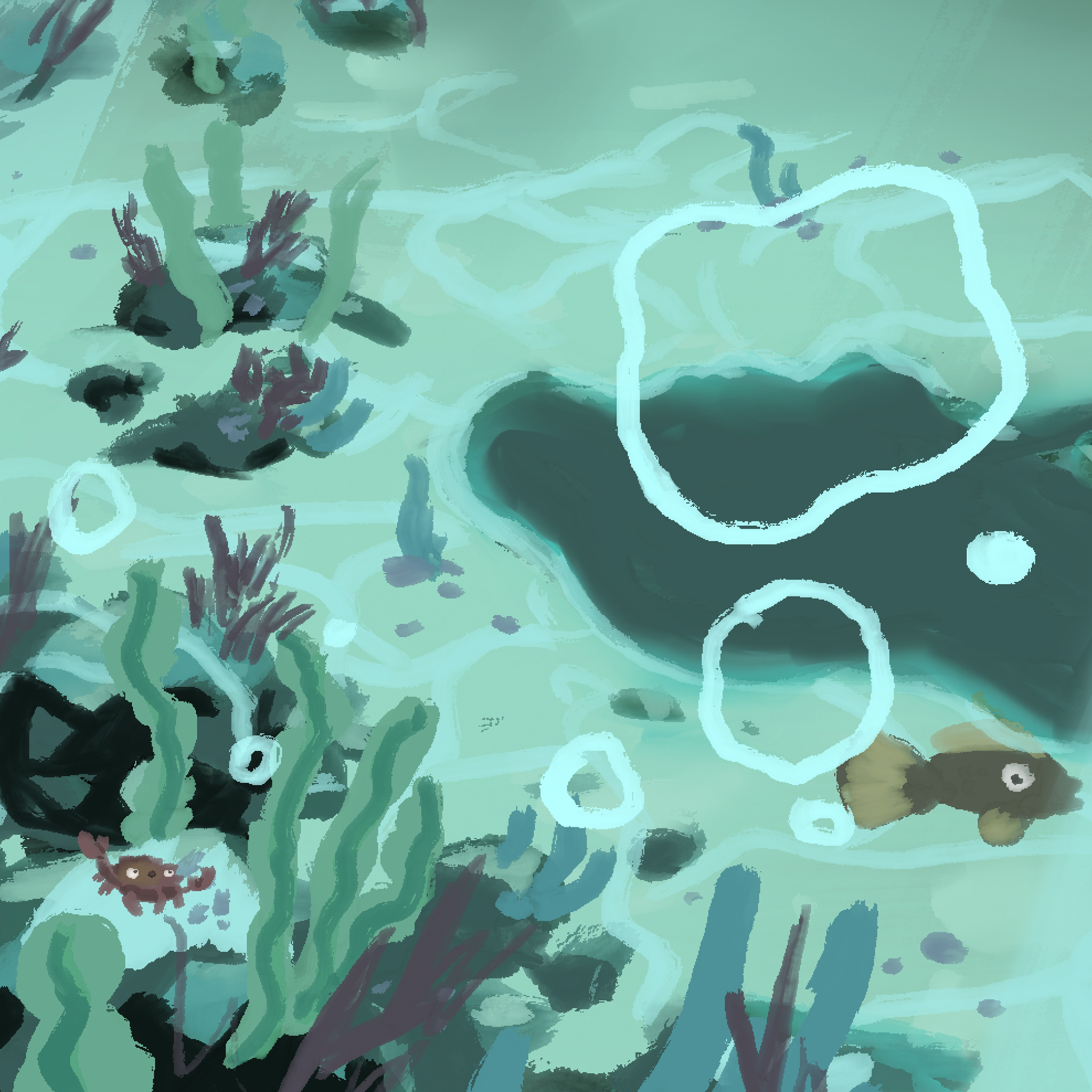Zoom on the tiny sea creatures!